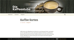 Desktop Screenshot of diekaffeestube.com