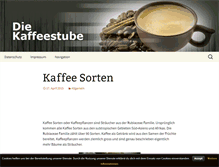 Tablet Screenshot of diekaffeestube.com